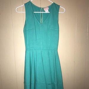 Turquoise Fit ‘n Flare Dress